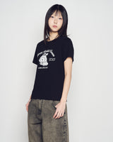 26SS WOMAN ブラウンラインフレンズ ショートスリーブTシャツ