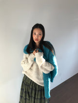 [MD Pick]Wool-Touch Brush V-Neck Knit (4 Colors)