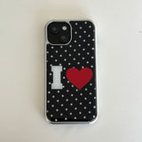 [Epoxy] ILOVE(black)silver bumper case