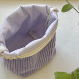 classic pouch_corduroy light purple