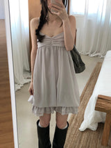 Eve Shirring Mini Dress (3 colors)