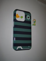 planter stripes card pocket phone case pink
