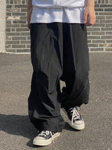 Silver String Nylon Balloon Pants 2C