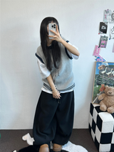 SNOW WING BALLOON GLEECE LONG PANTS 🤍🖤🧸3COLOR