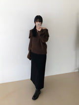 Candle off-shoulder knitwear (3 colors)