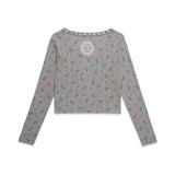 リボンタイカーディガン (Grey)