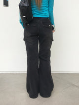 Nomad Washing Multi-Cargo Bootcut Denim Pants (3c)