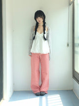 Heart Pocket Check Pants