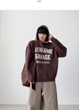 Ruby Mohair Hood Knit