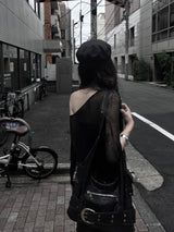 y2k belt motor shoulder bag