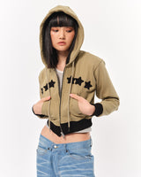 Bluesf Star Dusty Hood zip-up - WOMEN'S