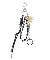 Marseille breeze leafbone keyring black