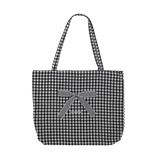 CHECK RIBBON SHOULDER BAG (2 COLORS)