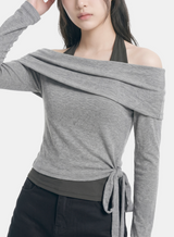 Arielle Halter Wrap Tee