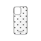 [MADE]black love dot Standard Glass phonecase