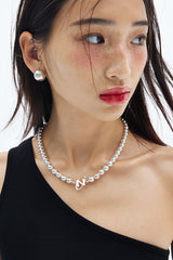 N LOGO BALL NECKLACE