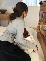ケアベーシック起毛長袖Tシャツ(6c)