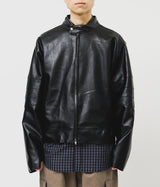 Incision Leather Jacket