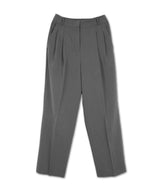 DOUBLE TUCK WIDE SLACKS_GRAY