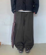 26SS★ [BAONHAUS] ベルンコットンストレートバンディングパンツ