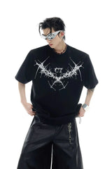 スタッドシッスルエンブロイダリーTシャツ