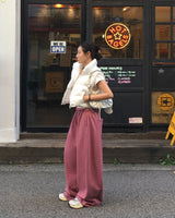 [BELLIDE MADE] スリットラインワイドトレーニングパンツ