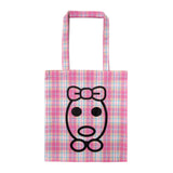Small tote bag - Pink check