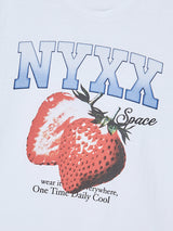 STRAWBERRY SPACE TEE (WHITE)