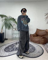 Rapio Rivet Balloon Cotton Pants