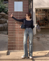 Sarin bootcut denim pants