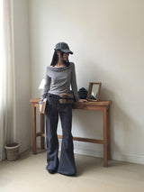 Folding cargo bootcut pt