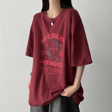 キープゴーヴィンテージプリントボクシーフィットショートスリーブTシャツ