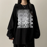 NT グラディエントノイズプリンティド長袖Tシャツ