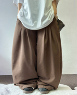 FRONT TWO PINTUCK BALLOON PANTS 🩶🤍🖤🍘5COLOR