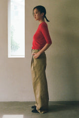PINTUCK RIBBON FLAT IN BLACK