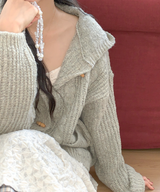 Tteokbokki hoodie cardigan