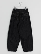 シーリンカットバルーンワイドデニムパンツ