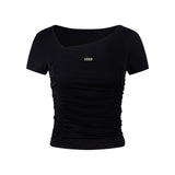 Tarin Off Neck Shirring Tee