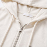 Elina Slim Two-Way Hood Zip-Up
