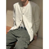 [Unisex] Angora round neck cardigan(5color)