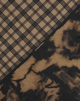Half&Half Plaid Square Scarf 95 _ BEIGE