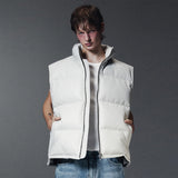 BOLDEST GOOSE PADDED VEST-WHITE