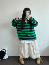 BIG BIG POCKET OVER BERMUDA 🤎🤍❤🖤5COLOR