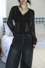 Ley line wide denim