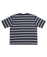 Border Overlock Stripe T-Shirt_Navy