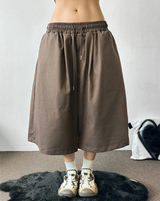 Frendi Cotton Multi Over Long Bermuda Pants 5 Color 
