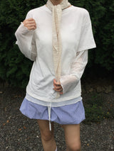 Sheer See-Through Layered Long Sleeve (4c)