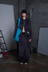 VELOUR PANTS - GRAY 