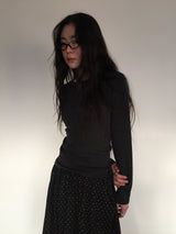 Wool Dot Balloon Skirt (2Colors)
