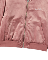 25FW WOMAN VELVET HOODIE JACKET PINK